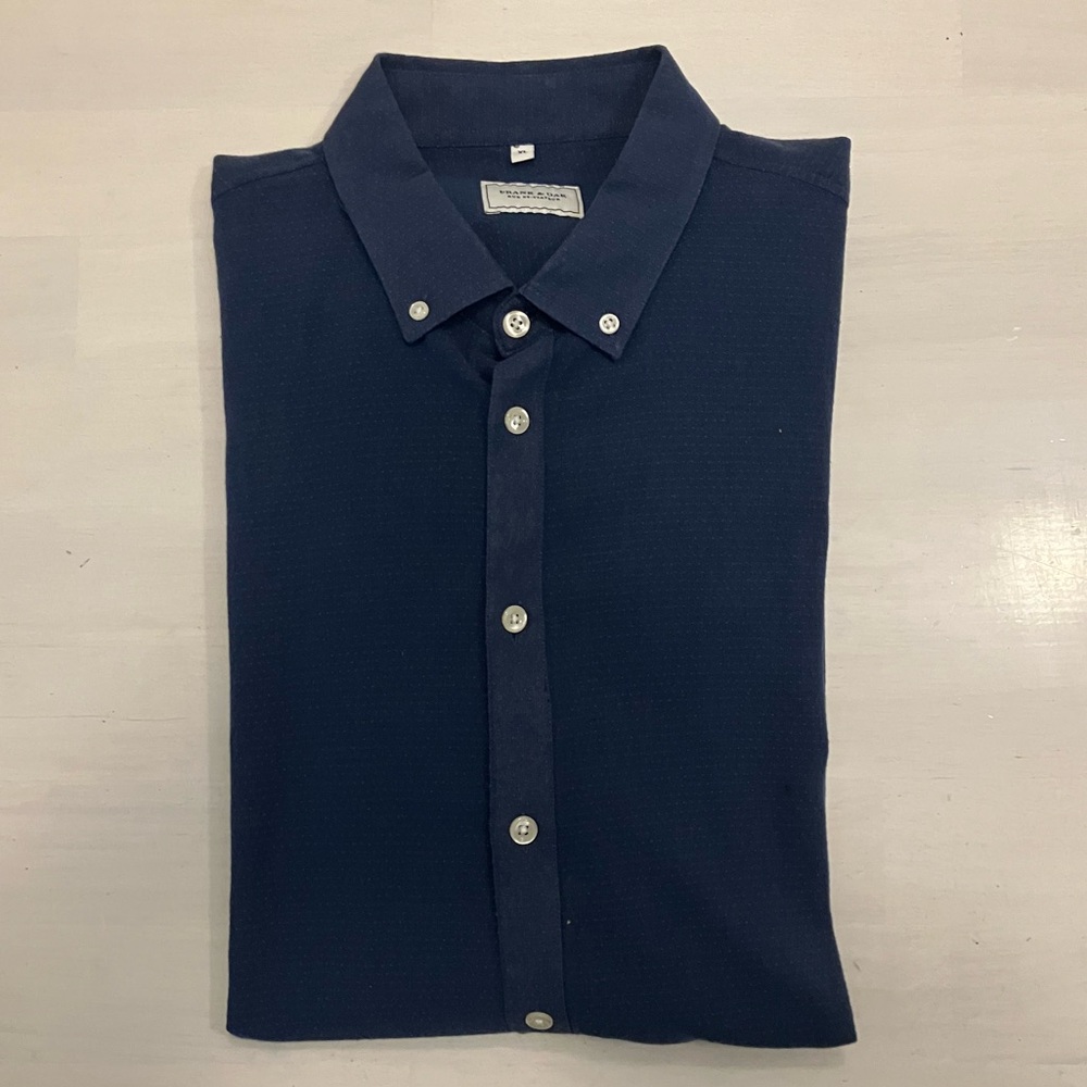 Frank & Oak Men's Navy Blue Shirt, sz XL